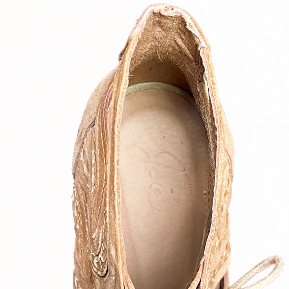 JOIE Dean Caged Gladiator Suede Snakeskin Sandals - Picture 8 of 16